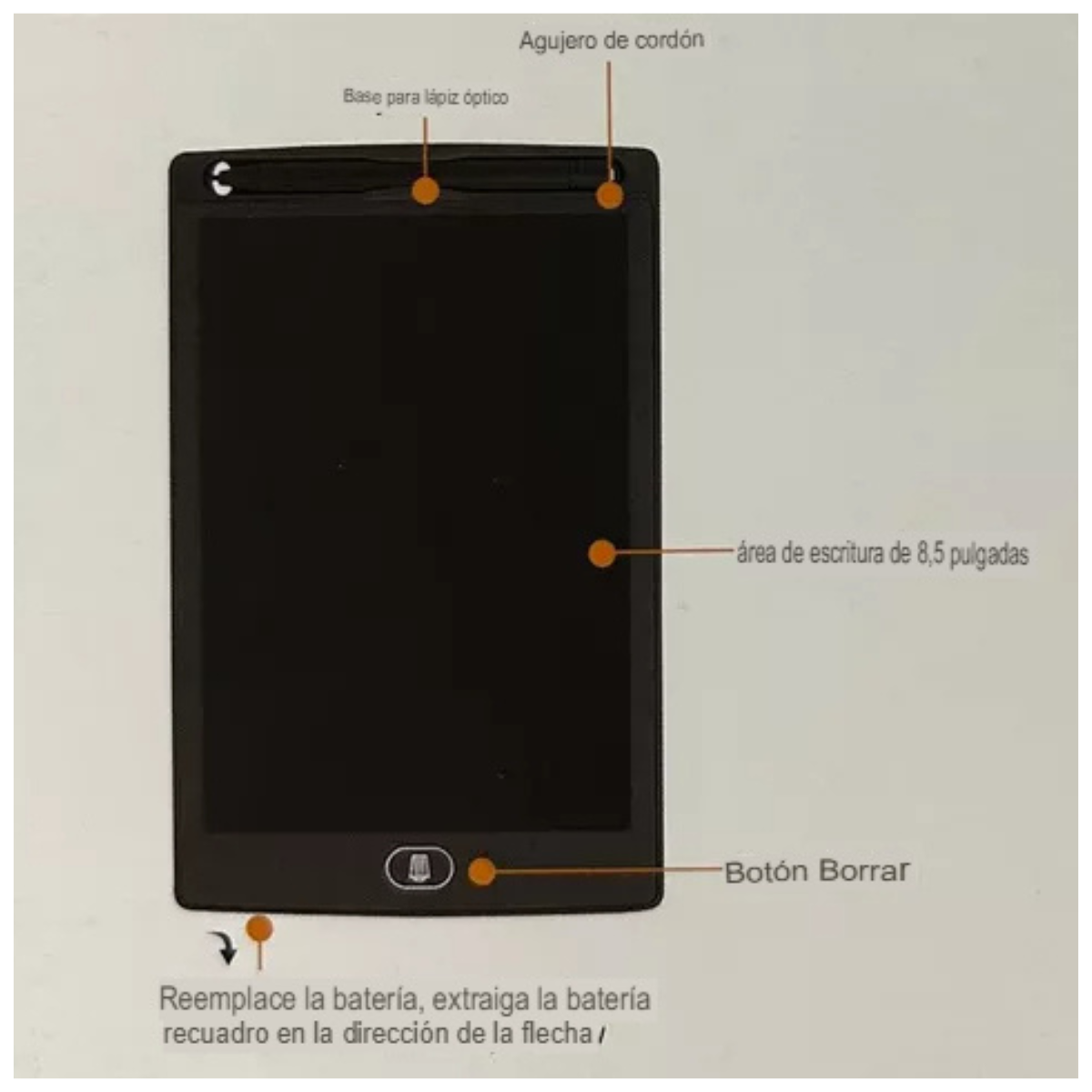 Pizarra Mágica LED Infantil 8.5"